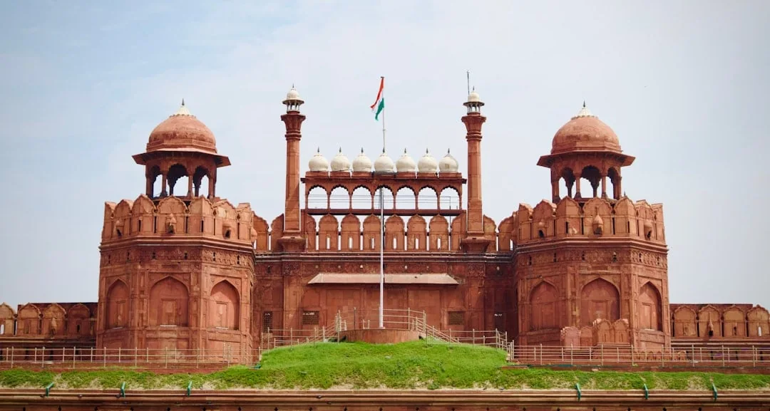 Blick auf Delhi, Indien
