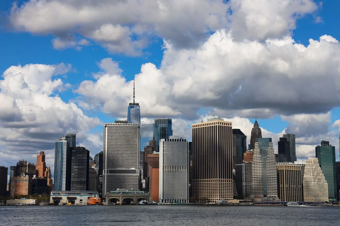 Blick auf New York, USA